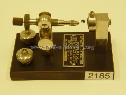 Crystal Detector SE-184-A; Lowenstein Radio (ID = 2267303) Radio part