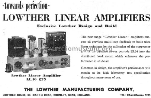 Amplifier L.L. 10; Lowther (ID = 2799901) Verst/Mix