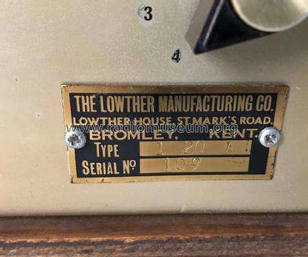 Integrated Amplifier, Class A I.A.20; Lowther (ID = 2799905) Verst/Mix