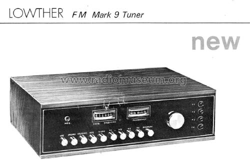 FM Tuner Mk. 9; Lowther (ID = 2800440) Radio