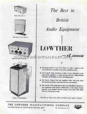 Lowther Corner Unit TP1 Type D; Lowther (ID = 2833347) Lautspr.-K