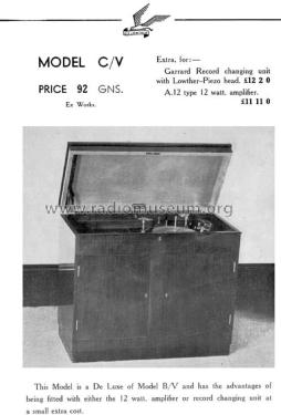 Lowther-Voigt Radiogram Model C/V; Lowther (ID = 2799640) Radio