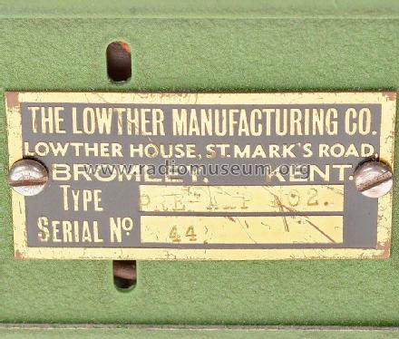 Pre-Amp No 2; Lowther (ID = 2802741) Ampl/Mixer