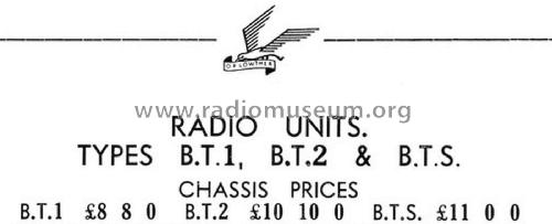 Radio Unit BT1; Lowther (ID = 2799306) Radio