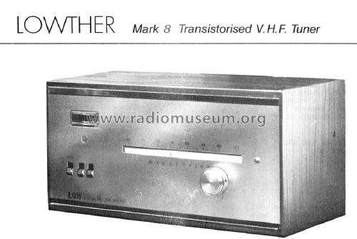 Transistorised VHF Tuner Mk. 8; Lowther (ID = 2800761) Radio