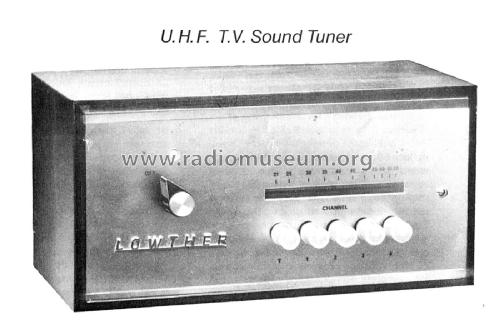 VHF TV Sound Tuner ; Lowther (ID = 2800762) Televisore