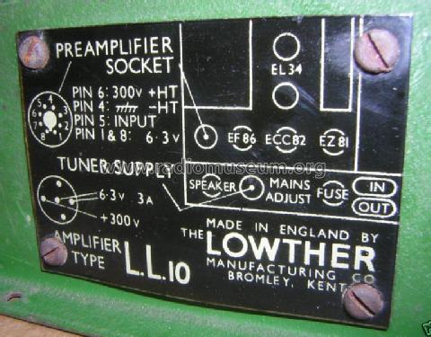 Amplifier L.L. 10; Lowther (ID = 612888) Verst/Mix