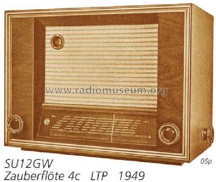 Zauberflöte 4c Su12GW; LTP, Apparatewerk (ID = 1922) Radio