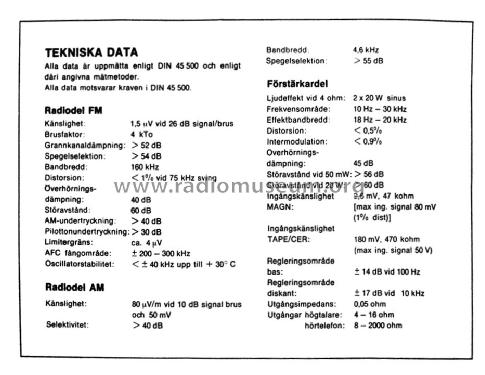 LE203; Luma Elektronik AB , (ID = 1261905) Radio