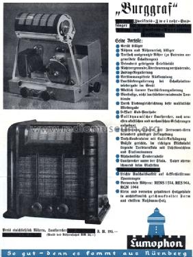 Burggraf W WD220a; Lumophon, Bruckner & (ID = 988634) Radio