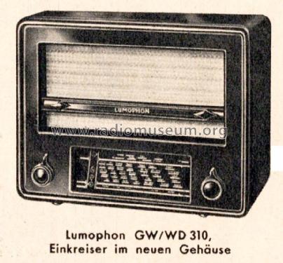 GW310; Lumophon, Bruckner & (ID = 2650443) Radio