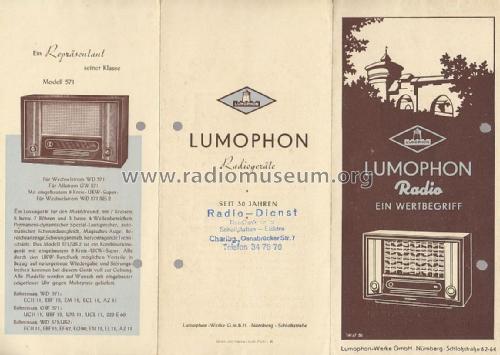 GW571; Lumophon, Bruckner & (ID = 1747059) Radio