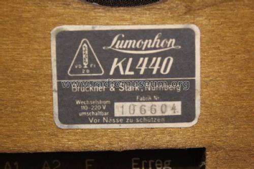 KL440; Lumophon, Bruckner & (ID = 2483181) Radio