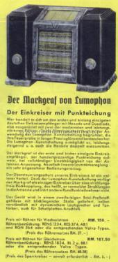 Markgraf GD210; Lumophon, Bruckner & (ID = 990204) Radio