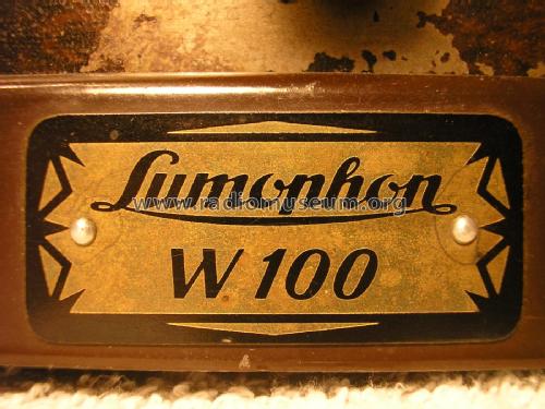 W100; Lumophon, Bruckner & (ID = 1957052) Radio