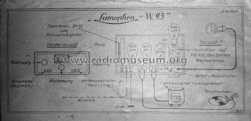 W43 ; Lumophon, Bruckner & (ID = 2468170) Radio