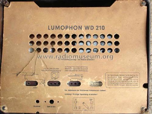 WD210; Lumophon, Bruckner & (ID = 579460) Radio