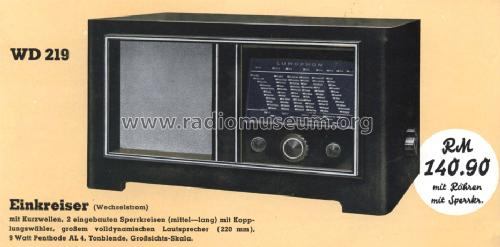 WD219; Lumophon, Bruckner & (ID = 990359) Radio