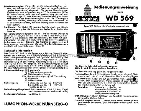 WD569; Lumophon, Bruckner & (ID = 2507461) Radio