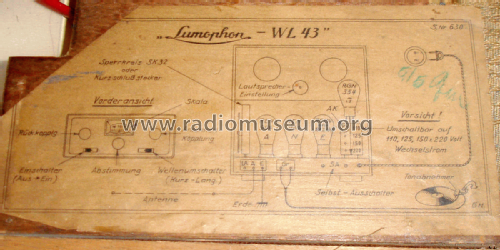 WL43; Lumophon, Bruckner & (ID = 2337895) Radio