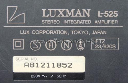 L-525; Luxman, Lux Corp.; (ID = 631042) Ampl/Mixer