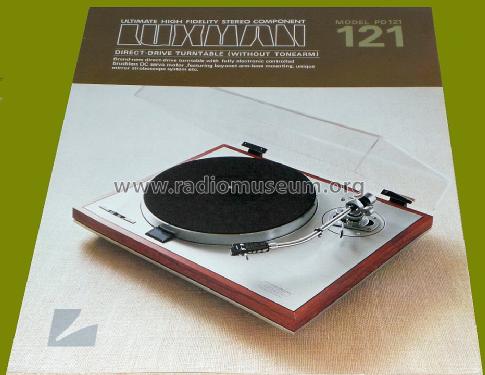 Direct Drive Turntable PD121; Luxman, Lux Corp.; (ID = 1617170) R-Player