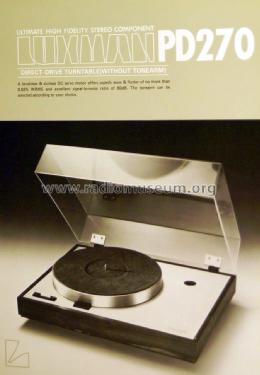 Direct Drive Turntable PD270; Luxman, Lux Corp.; (ID = 1617200) R-Player