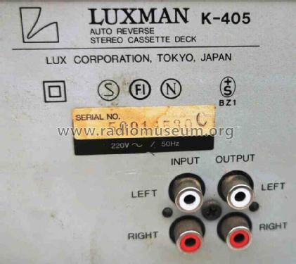 K-405; Luxman, Lux Corp.; (ID = 2599686) R-Player