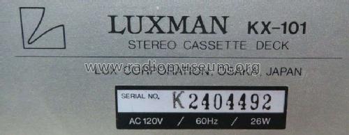 KX-101; Luxman, Lux Corp.; (ID = 2599645) R-Player