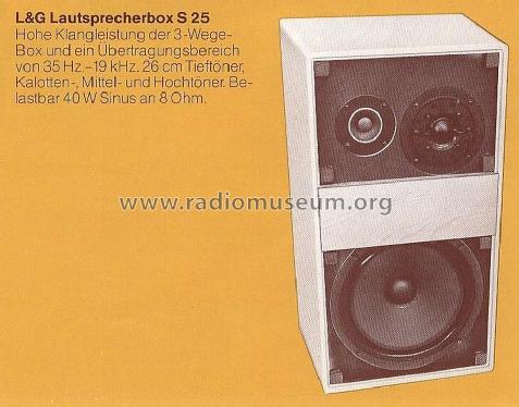 L&G 3Way Speaker System S 25; Luxman, Lux Corp.; (ID = 1739798) Speaker-P