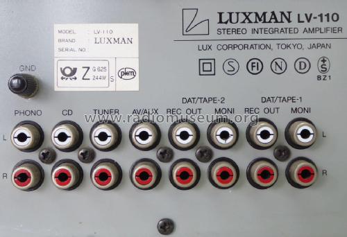 LV-110; Luxman, Lux Corp.; (ID = 2663727) Ampl/Mixer