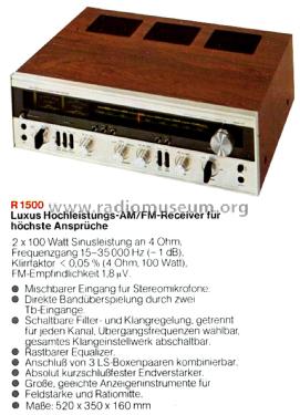 R1500; Luxman, Lux Corp.; (ID = 2397227) Radio