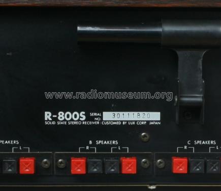 Solid State AM/FM Multiplex Stereo Receiver R800 S, E, U; Luxman, Lux Corp.; (ID = 3112096) Radio