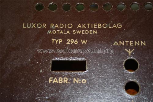 296W; Luxor Radio AB; (ID = 2062584) Radio