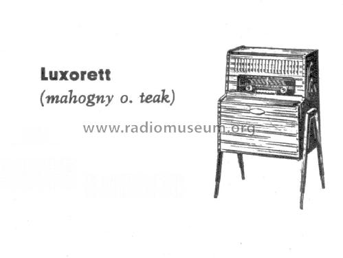 Luxorett 3802W; Luxor Radio AB; (ID = 584376) Radio