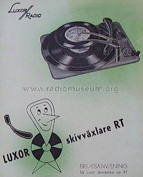 Skivväxlare RT Series; Luxor Radio AB; (ID = 792397) R-Player