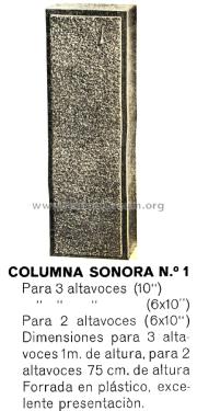 Columna Sonora nr. 1; Magestico Magnedine, (ID = 2530425) Lautspr.-K