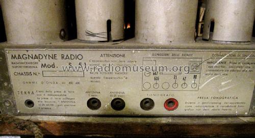 S51; Magnadyne Radio; (ID = 1973964) Radio