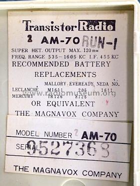 2AM-70 ; Magnavox Co., (ID = 2656127) Radio