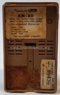 8 Transistor AM-80; Magnavox Co., (ID = 2630507) Radio