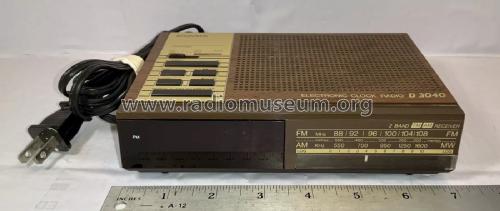 Electronic Clock Radio D 3040 D3040/17S; Philips Magnavox (ID = 3061937) Radio