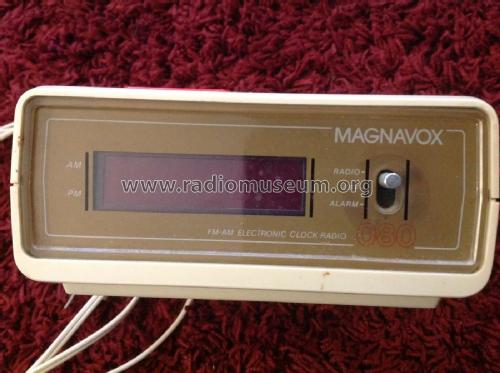 FM-AM Electronic Clock Radio 080 90AS080/44; Magnavox Co., (ID = 3062144) Radio