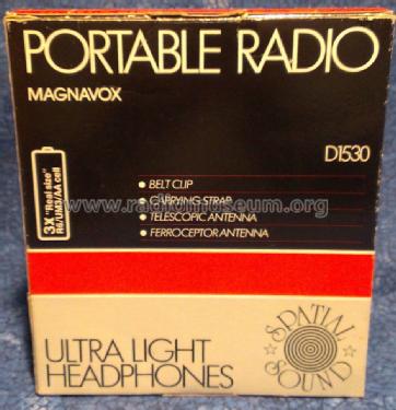 Spatial Sound 2 Band Portable D1530 /17; Magnavox Co., (ID = 1535933) Radio