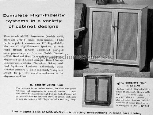 266M 'Concert Master' ; Magnavox Co., (ID = 1615842) Radio