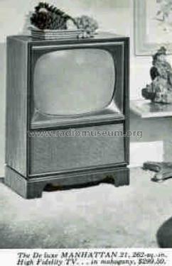 Deluxe Manhattan 21; Magnavox Co., (ID = 2060003) Television