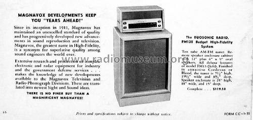 FM13X ; Magnavox Co., (ID = 1615881) Radio