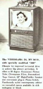 The Videorama 24 MV301R ; Magnavox Co., (ID = 687976) Télévision