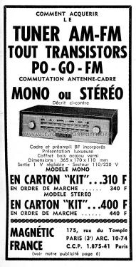 Tuner AM-FM Stéréo ; Magnétic-France; (ID = 2513569) Radio