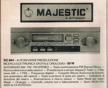 Autoradio AM - FM - FM Stereo SD 804; Majestic, New (ID = 2709401) Car Radio