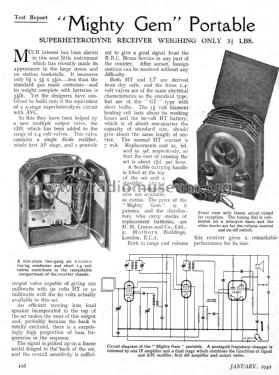 130 'Mighty Gem' Camera Style Radio ; Majestic Radio & (ID = 1918079) Radio